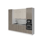 Кухонный гарнитур прямой «Фьюджи экстра» 3000 мм, цвет кашемир/джарра/белый - Фото 4