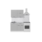 Кухонный гарнитур прямой «Шелли лайт», 1200 мм, цвет шиншилла серая/белый - Фото 3