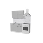 Кухонный гарнитур прямой «Шелли лайт», 1200 мм, цвет шиншилла серая/белый - Фото 4