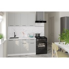 Кухонный гарнитур прямой «Шелли медиум», 1400 мм, цвет шиншилла серая/белый - Фото 1