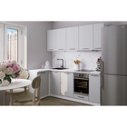 Кухонный гарнитур угловой «Шелли прайм», 1100×2000 мм, цвет шиншилла серая/белый - Фото 1