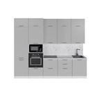 Кухонный гарнитур прямой «Шелли экстра», 3000 мм, цвет шиншилла серая/белый - Фото 4