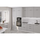 Кухонный гарнитур прямой «Шелли экстра», 3000 мм, цвет шиншилла серая/белый - Фото 1