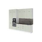 Кухонный гарнитур прямой «Флора экстра», 3000 мм, цвет орегано/белый - Фото 3