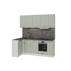 Кухонный гарнитур угловой «Флора прайм», 1100×2000 мм, цвет орегано/белый - Фото 3