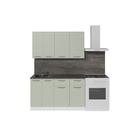 Кухонный гарнитур прямой «Флора медиум», 1400 мм, цвет орегано/белый - Фото 4