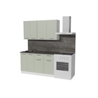 Кухонный гарнитур прямой «Флора медиум», 1400 мм, цвет орегано/белый - Фото 3