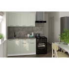 Кухонный гарнитур прямой «Флора медиум», 1400 мм, цвет орегано/белый - Фото 1