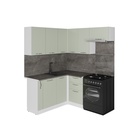 Кухонный гарнитур угловой «Флора мега прайм», 1600×1700 мм, цвет орегано/белый - Фото 3