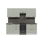 Кухонный гарнитур прямой «Флора мега», 2300 мм, цвет орегано/белый - Фото 4