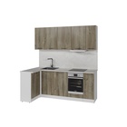 Кухонный гарнитур угловой «Альта прайм», 1100×2000 мм, цвет дуб дарго/белый глянец - Фото 3