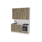 Кухонный гарнитур прямой «Альта макси», 1800 мм, цвет дуб дарго/белый глянец - Фото 3