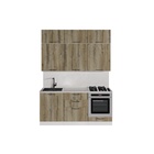 Кухонный гарнитур прямой «Альта макси», 1800 мм, цвет дуб дарго/белый глянец - Фото 4