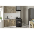 Кухонный гарнитур прямой «Альта лайт», 1200 мм, цвет дуб дарго/белый глянец - Фото 1