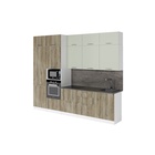 Кухонный гарнитур прямой «Анхель экстра», 3000 мм, цвет дуб дарго/белый/орегано - Фото 3