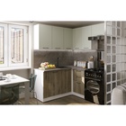 Кухонный гарнитур угловой «Анхель мега прайм», 1600×1700 мм, цвет дуб дарго/белый/орегано - Фото 1