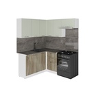 Кухонный гарнитур угловой «Анхель мега прайм», 1600×1700 мм, цвет дуб дарго/белый/орегано - Фото 3