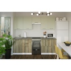 Кухонный гарнитур прямой «Анхель мега», 2300 мм, цвет дуб дарго/белый/орегано - Фото 1