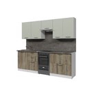 Кухонный гарнитур прямой «Анхель мега», 2300 мм, цвет дуб дарго/белый/орегано - Фото 3