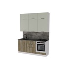 Кухонный гарнитур прямой «Анхель макси», 1800 мм, цвет дуб дарго/белый/орегано - Фото 3