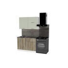 Кухонный гарнитур прямой «Анхель лайт», 1200 мм, цвет дуб дарго/белый/орегано - Фото 3