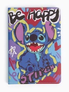 Ежедневник кожзам А5"Стич Be Happy", 80 л - фото 51812531