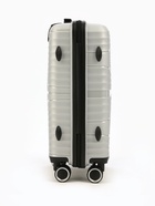 УЦЕНКА Чемодан 20", PP, 38×21×56, отд на молнии, код замок, 4 колеса, св. серый - Фото 5