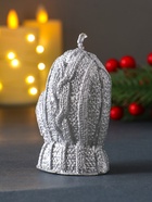 Свеча декоративная «Варежка», лак серебро - Фото 5