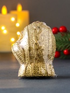 Свеча декоративная «Варежка», лак золото - фото 809282842