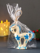 Свеча декоративная «Символ Года. Лошадка», гжель, 12×3.5×12 10898562