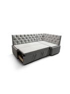 Кухонный угол "ПРИЗМА КАРЕТНАЯ СТЯЖКА" Ткань Вивальди 14 светло-серый  (артикул 10901815)  большой выбор товаров оптом и в розницу по низким ценам с доставкой