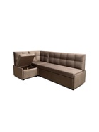 Кухонный угол "ПРИЗМА КЛЕТКА" Ткань Вивальди 8 шоколад  (артикул 10901821)  большой выбор товаров оптом и в розницу по низким ценам с доставкой