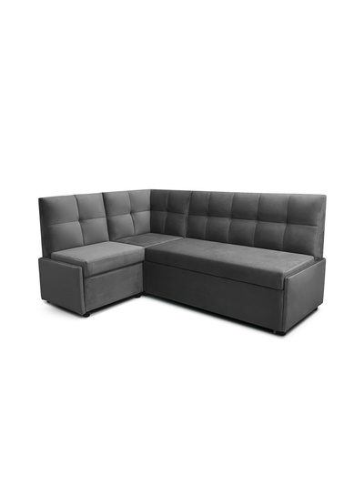 Кухонный угол «Призма Клетка», ткань вивальди 34, цвет графит