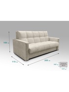 Диван "РЭЙ КЛЕТКА 1800" Ткань Вивальди 3 бежевый 10901834