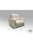 Диван "РЭЙ КЛЕТКА 700" Ткань Вивальди 3 бежевый 10901839