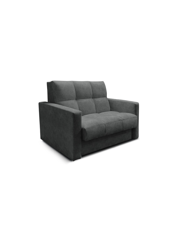 Диван прямой «РЭЙ КЛЕТК 1200», ткань вивальди 34, цвет графит - Фото 1