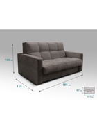 Диван "РЭЙ КЛЕТКА 1600" Ткань Вивальди 8 шоколад 10901858