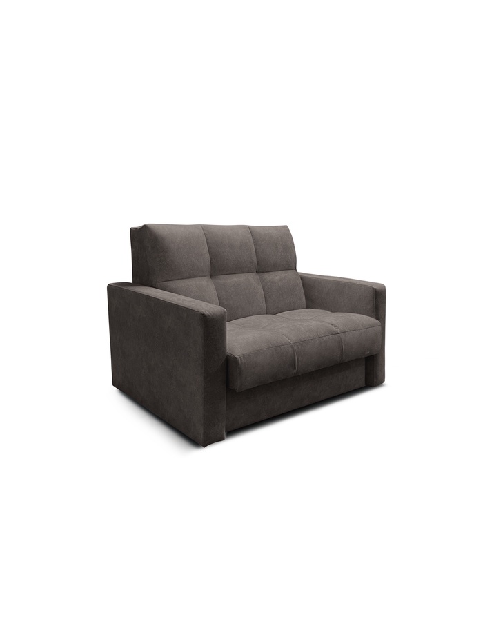 Диван прямой «РЭЙ КЛЕТКА 1200», ткань вивальди 8, цвет шоколад - Фото 1