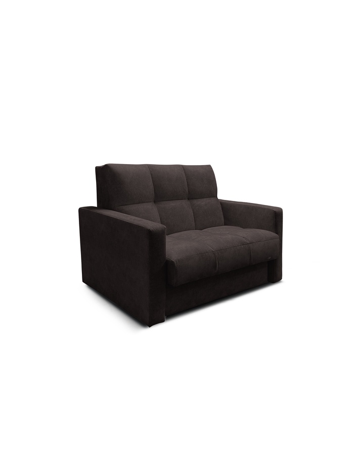 Диван прямой «РЭЙ КЛЕТК 1200», ткань вивальди 10, цвет кофе - Фото 1