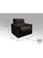 Диван прямой «РЭЙ КЛЕТКА 700», ткань вивальди 10, цвет кофе  (артикул 10901871)  большой выбор товаров оптом и в розницу по низким ценам с доставкой