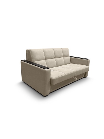 Диван прямой «РЭЙ КЛЕТКА 1600», с МДФ, ткань вивальди 3, цвет бежевый