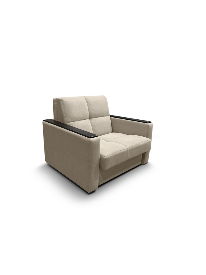 Диван прямой «РЭЙ КЛЕТКА 900», с МДФ, ткань вивальди 3, цвет бежевый - Фото 1