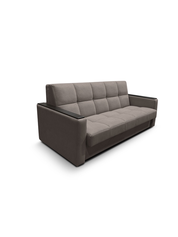 Диван прямой «РЭЙ КЛЕТКА 1800», с МДФ, ткань вивальди 8, цвет шоколад