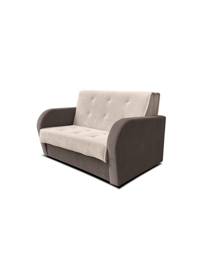 Диван прямой «РЭЙ 1200», ткань вивальди 3/вивальди 8, цвет бежевый/шоколад