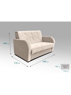 Диван "РЭЙ 1200" Ткань Вивальди 3 бежевый 10901931