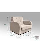 Диван "РЭЙ 900" Ткань Вивальди 3 бежевый 10901932