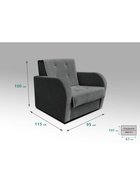 Диван "РЭЙ 700" Ткань Вивальди 34 графит 10901941