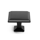 Ручка кнопка ТУНДРА РК119BL, черная, 8 шт. - фото 51812572