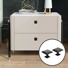 Ручка кнопка ТУНДРА РК119BL, черная, 20 шт. - фото 51812585