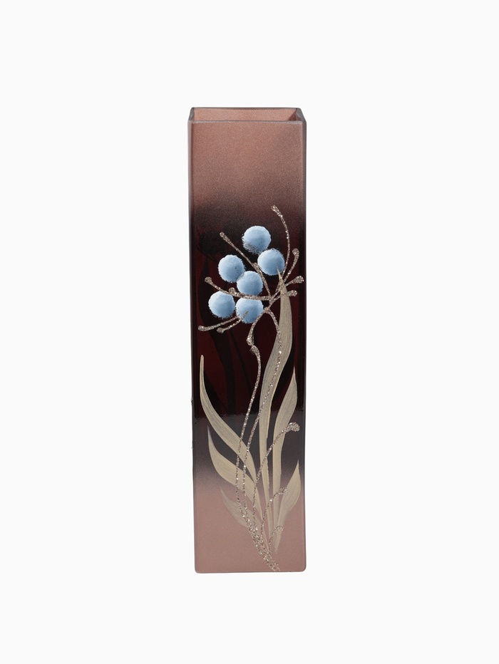 Ваза «Цветок», h=40.5 см, d=10.5 см, стекло, коричневая - Фото 1